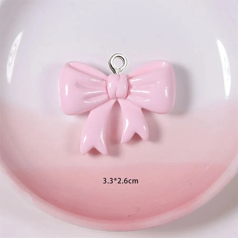 Resin Art Calligraphy - 10 Pieces Candy Color Bow Resin