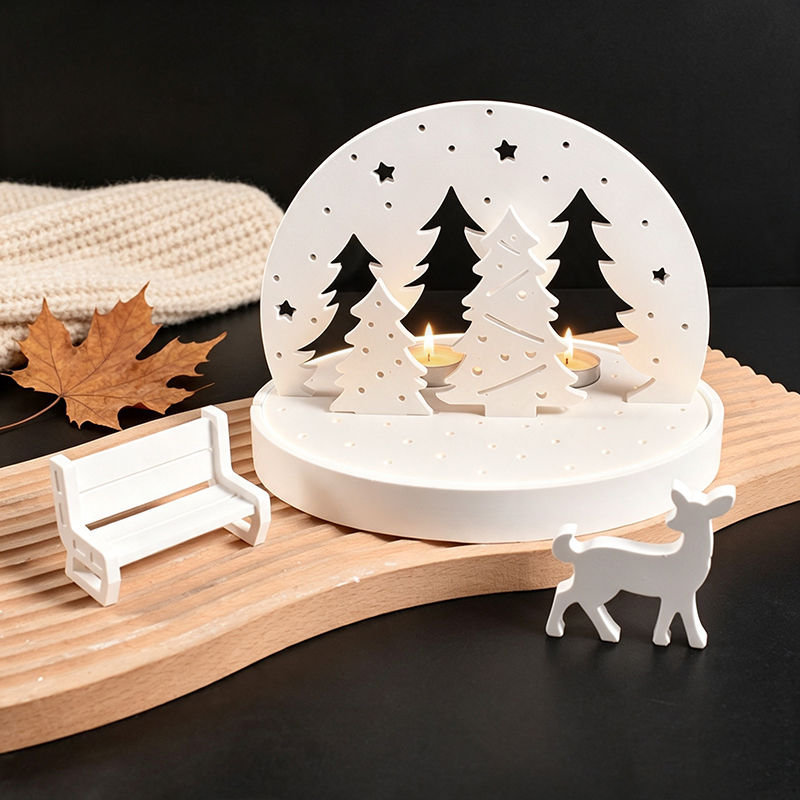 Resin Art Guide - Christmas Elk Tealight Candle Holder Silicone