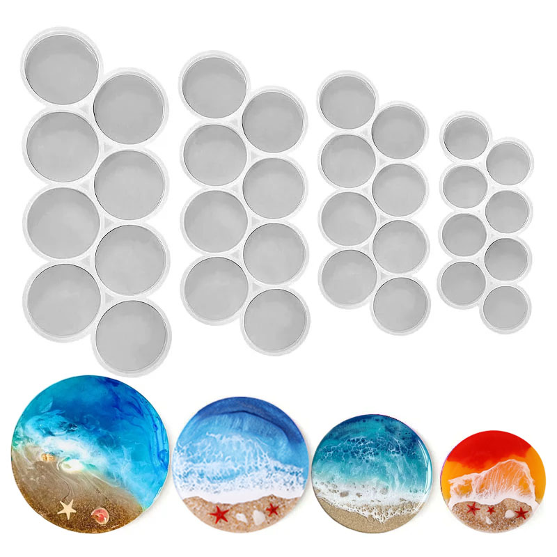 Resin Art Guide - 1.25-2 inch Circle Grip Round Silicone