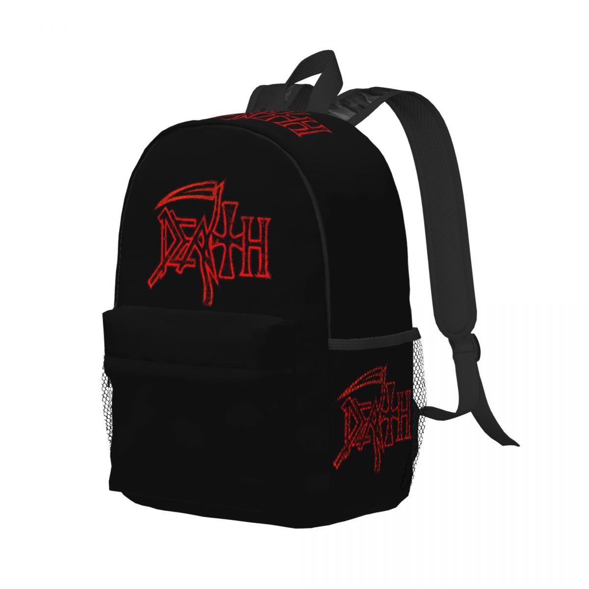Resin Art Logo - Death Band Logo Backpack Student Boys