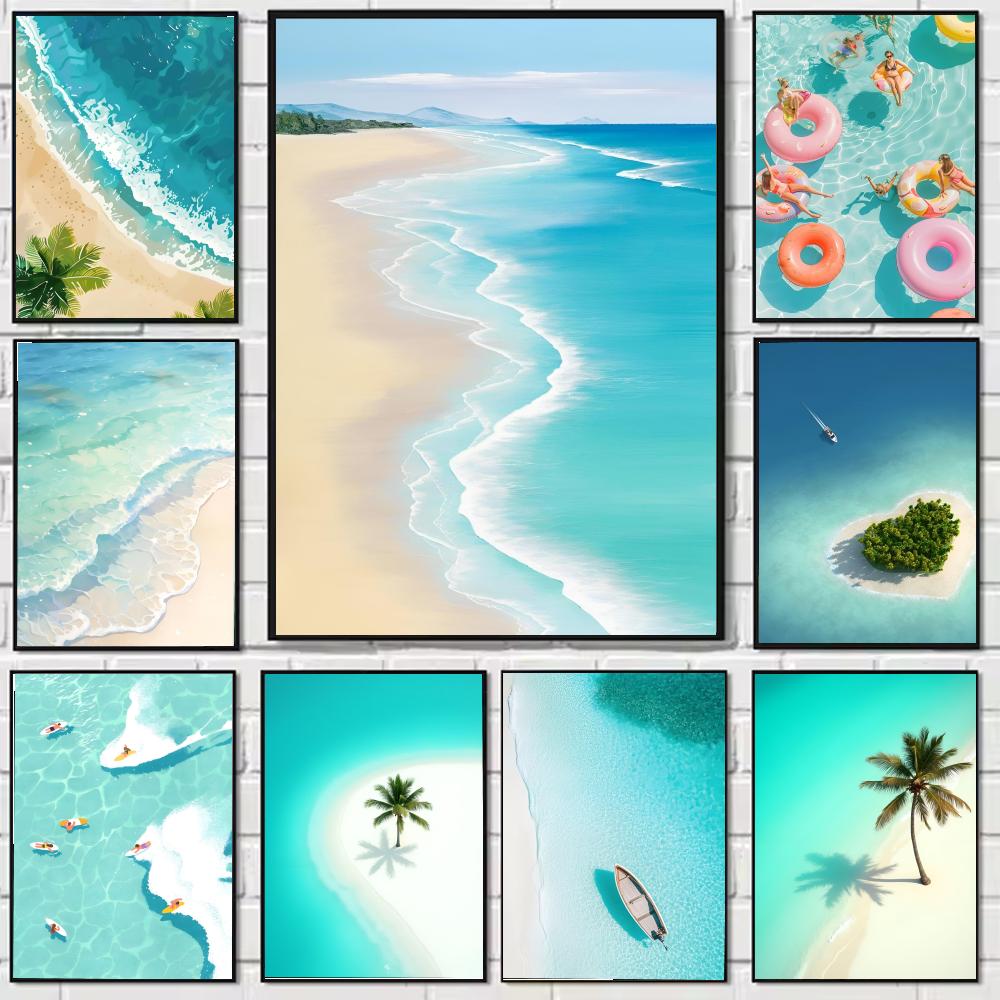 Resin Art Ocean - Summer Ocean Vacation Poster Trendy PP
