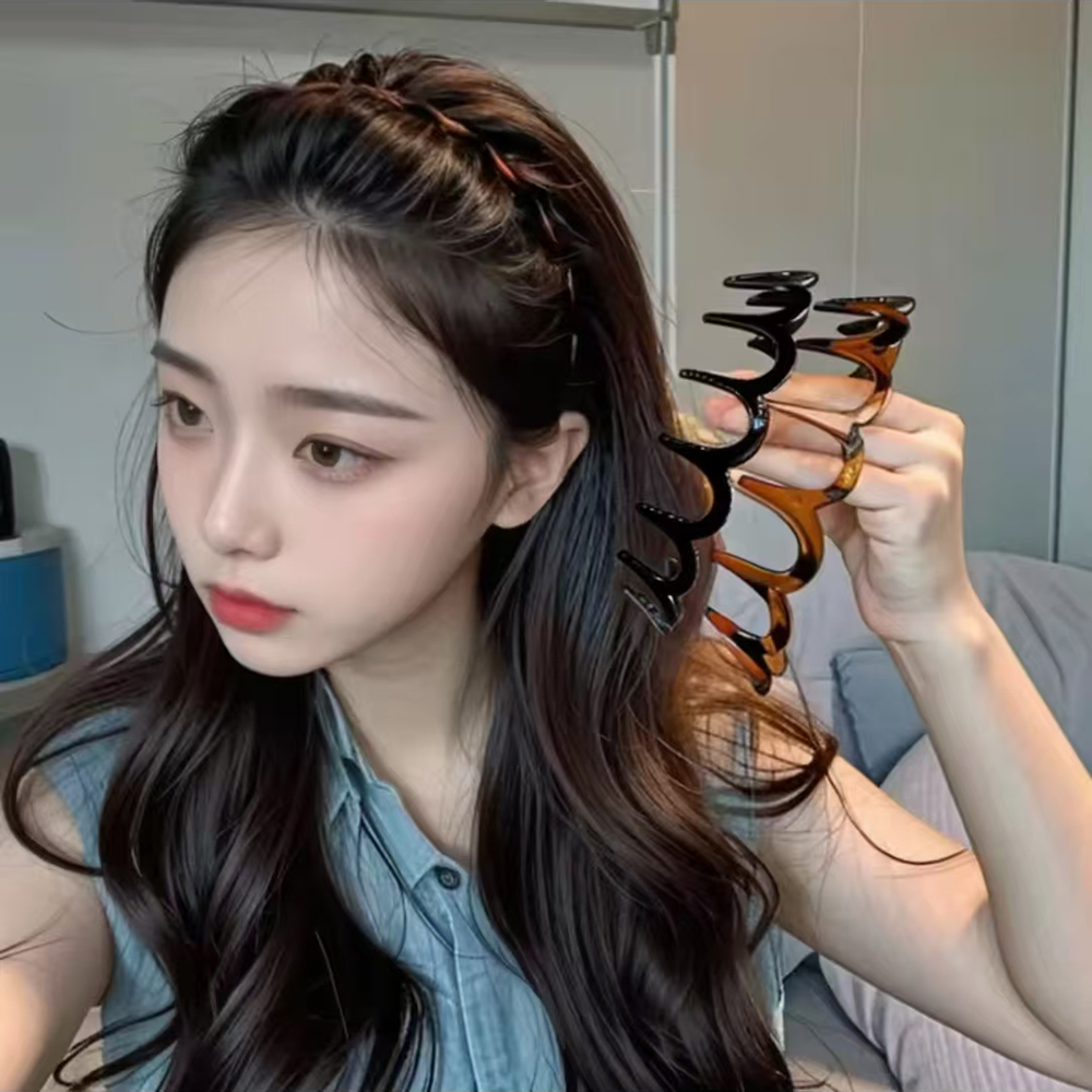 Resin Art Ocean - 1/2pcs Korean Style Brown Resin Hairband