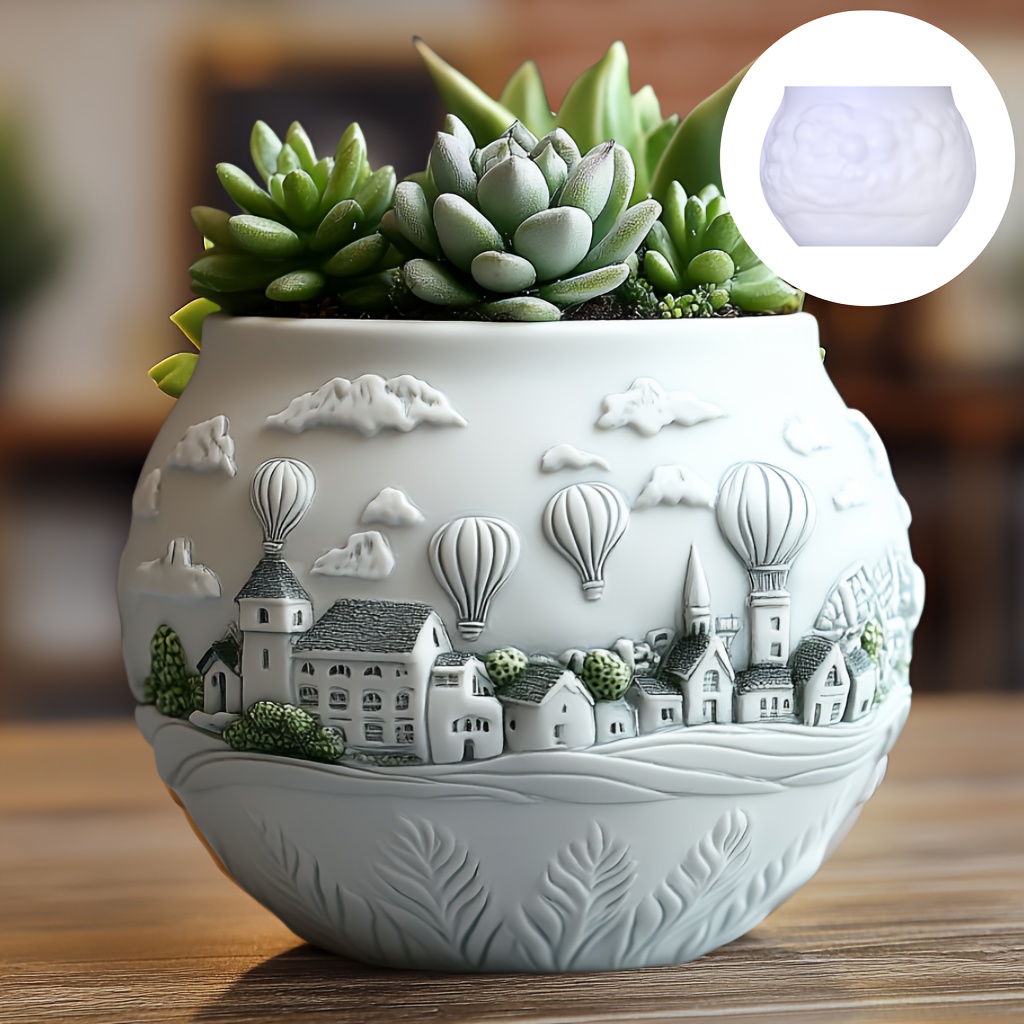 Resin Art Heat Gun - DIY Hot Air Balloon Town House