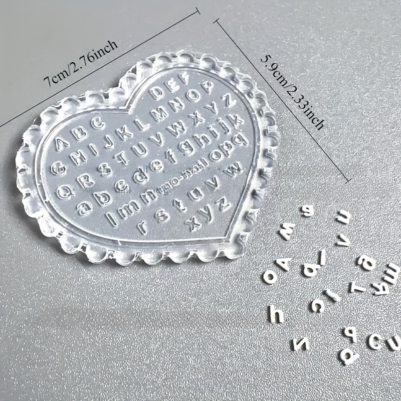 Resin Art Template - 1pc Self-Made Nail Art Letter Mold,