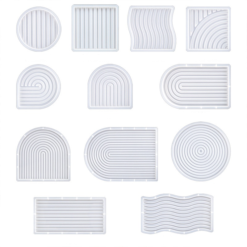 Resin Art Ocean - DIY Striped Wave Tray Mold For