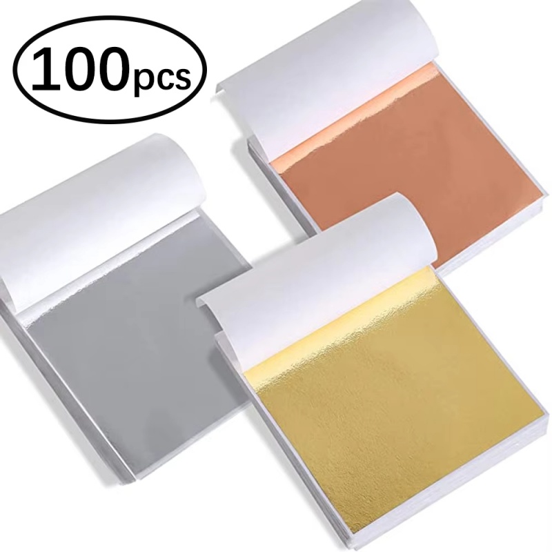 Resin Art Gift For Wedding - 100pcs Imitation Gold Sliver Copper Foil