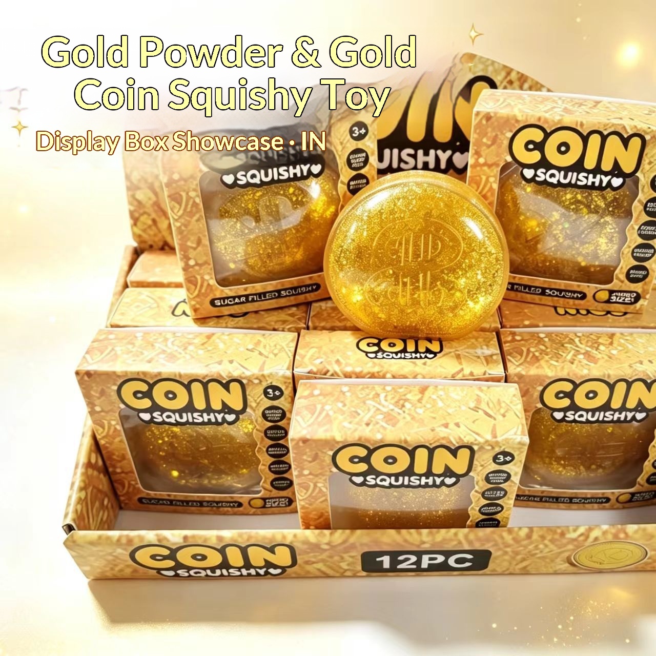 Resin Art Materials - 12pcs/Full Case 8.5cm Glitter Simulated Dollar