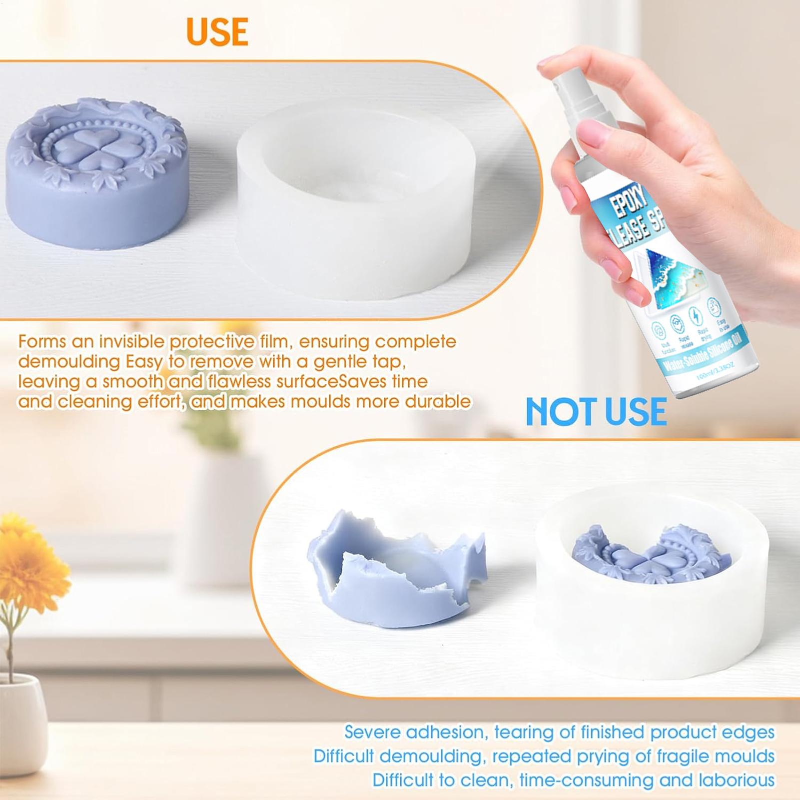 100ml Silicone Release Spray E - đánh giá và giá Resin Art Guide