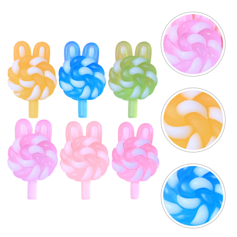 24Pcs Cute Cartoon Lollipop Ch - đánh giá và giá Resin Art Materials