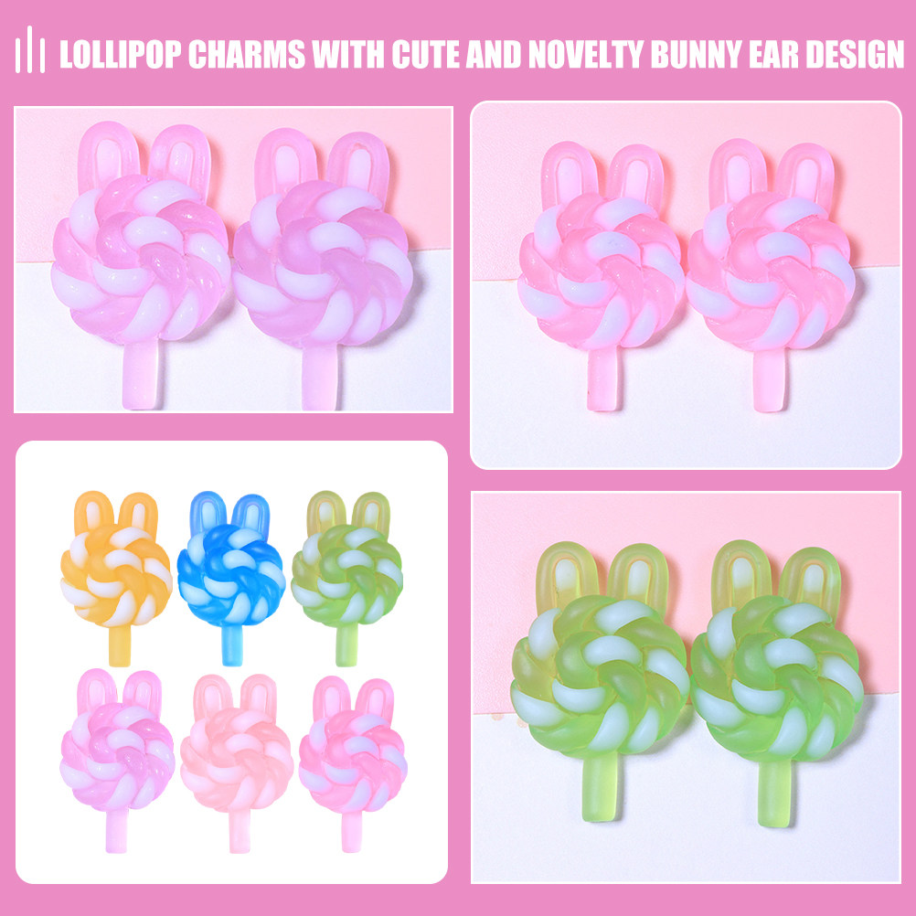 24Pcs Cute Cartoon Lollipop Ch - đánh giá và giá Resin Art Materials