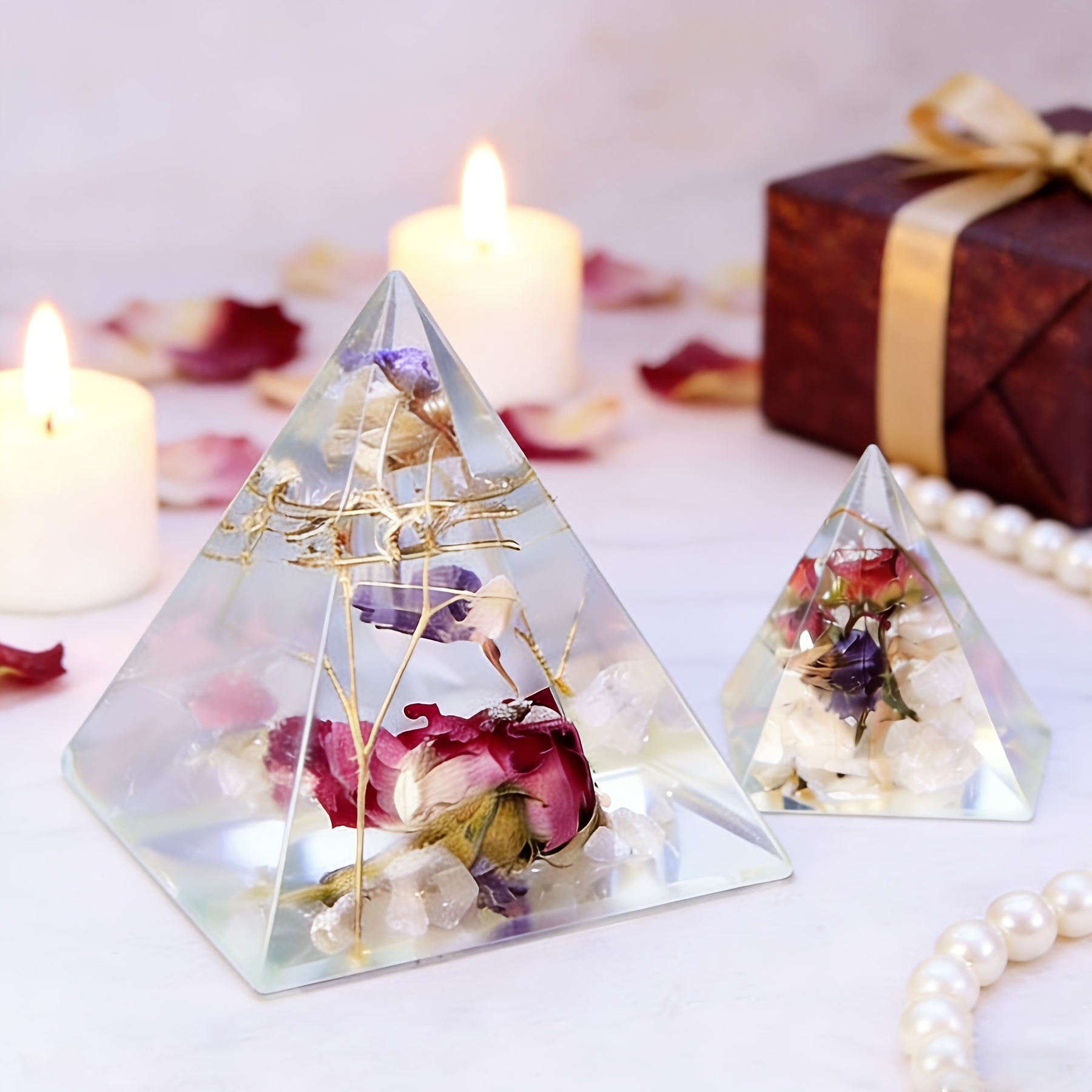 5pc - Pyramid Resin Molds of V - đánh giá và giá Resin Art Guide