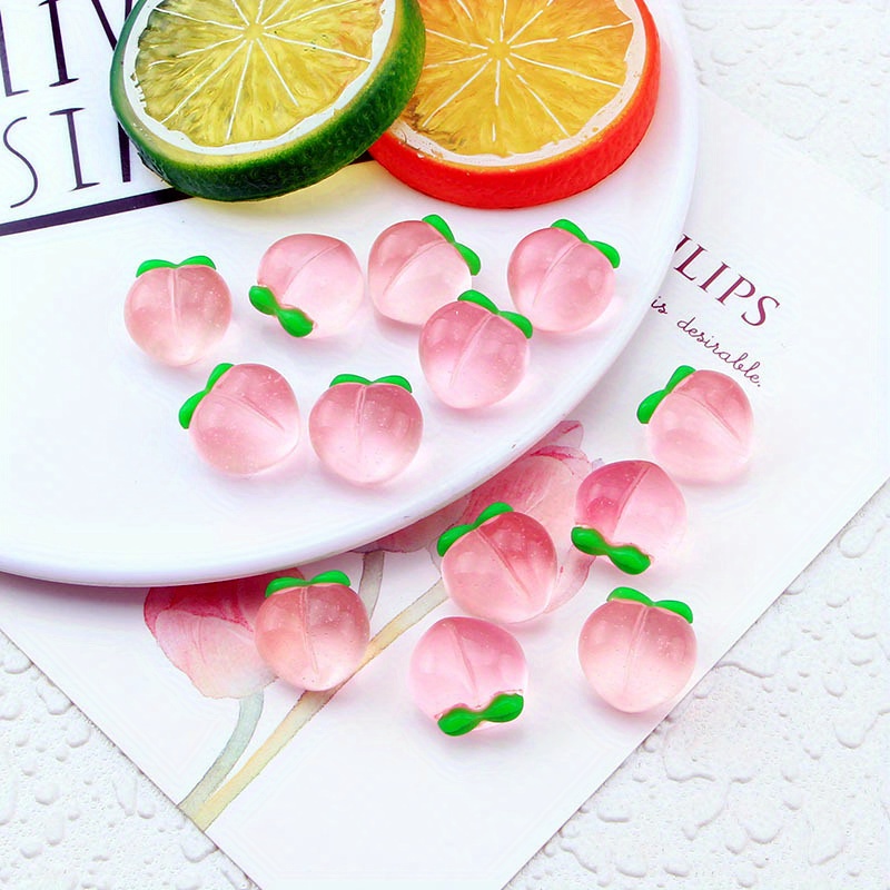 10Pcs New Transparent Peach Fl - đánh giá và giá Resin Art Calligraphy