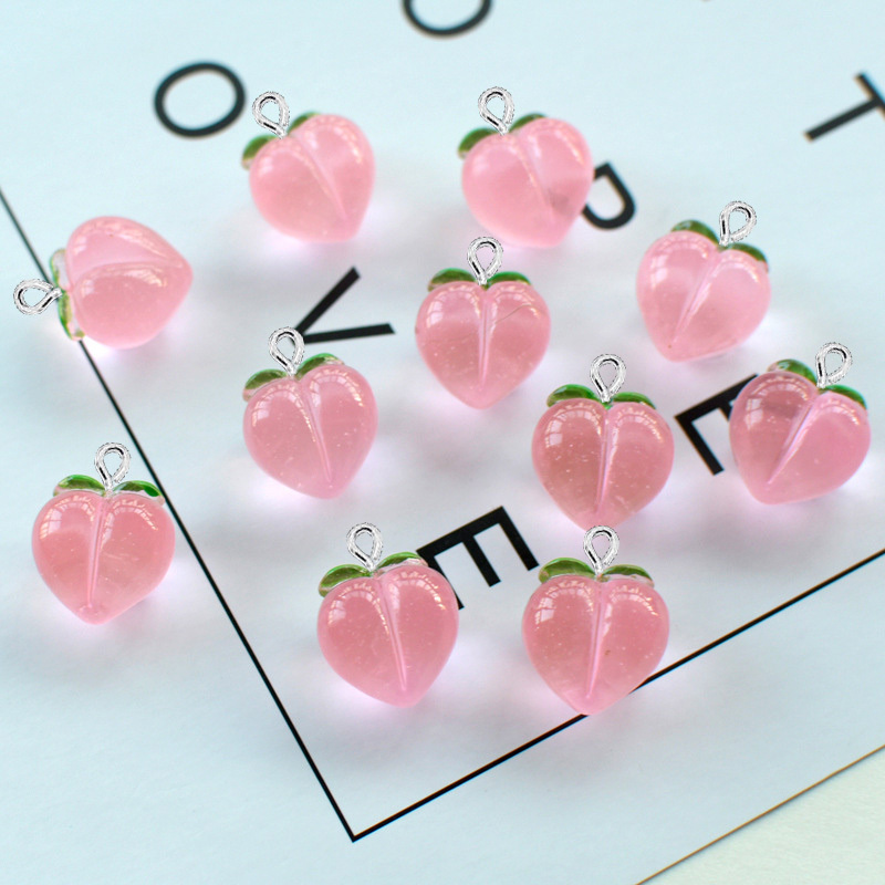 10Pcs New Transparent Peach Fl - đánh giá và giá Resin Art Calligraphy