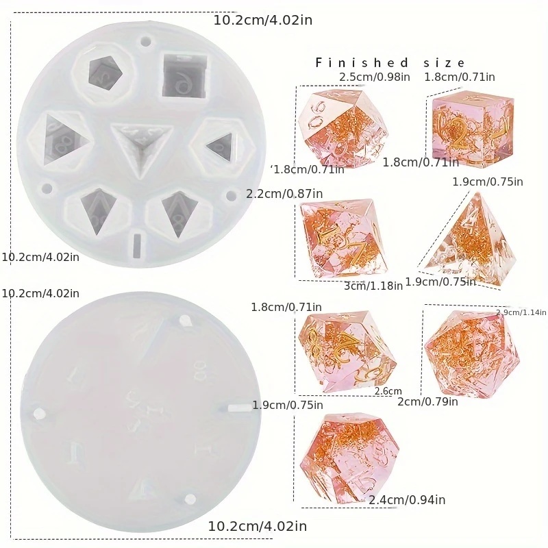 1setsilicone resin die molds ， - đánh giá và giá Resin Art Guide
