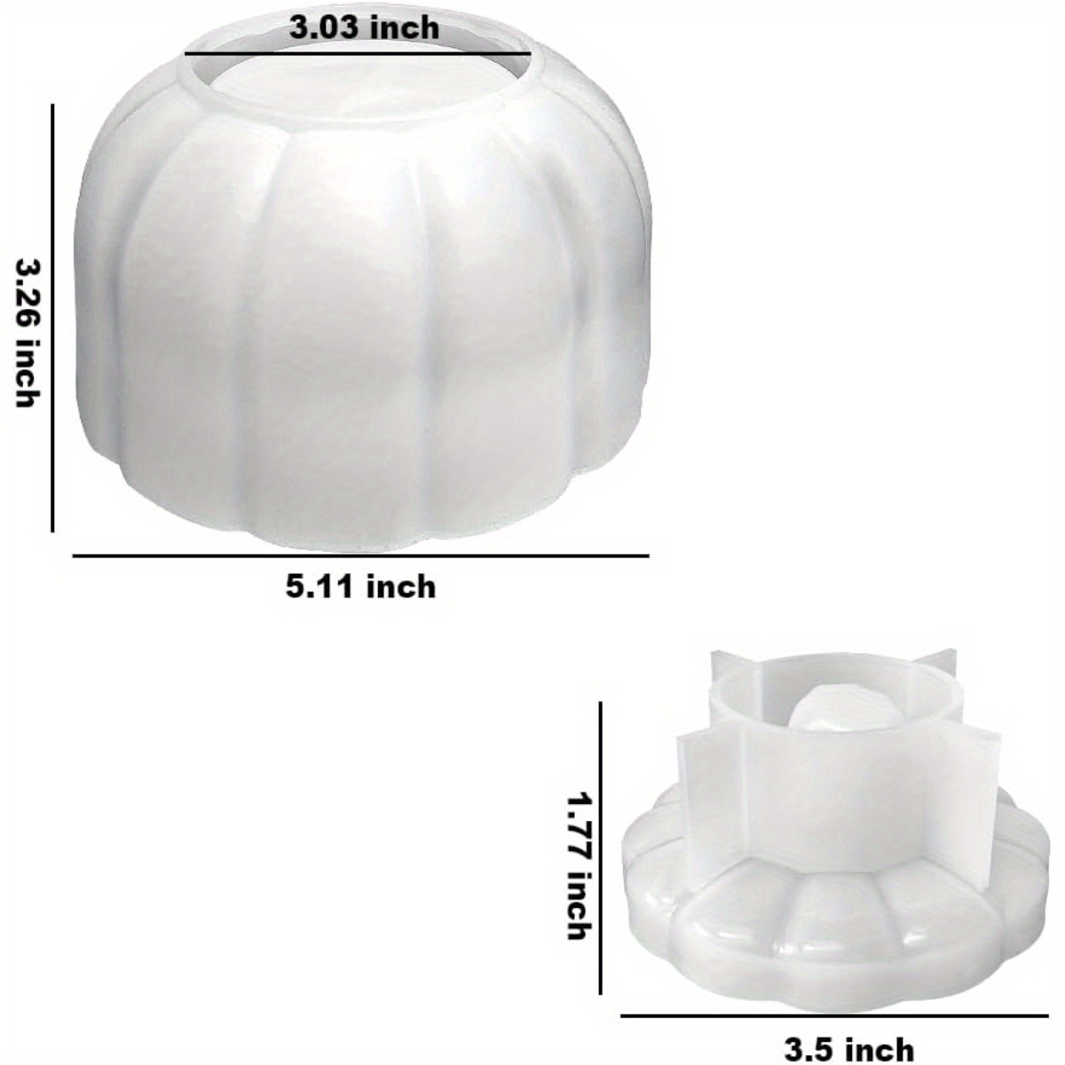 5'' Large Pumpkin Jar Mold, Ha - đánh giá và giá Resin Art Guide