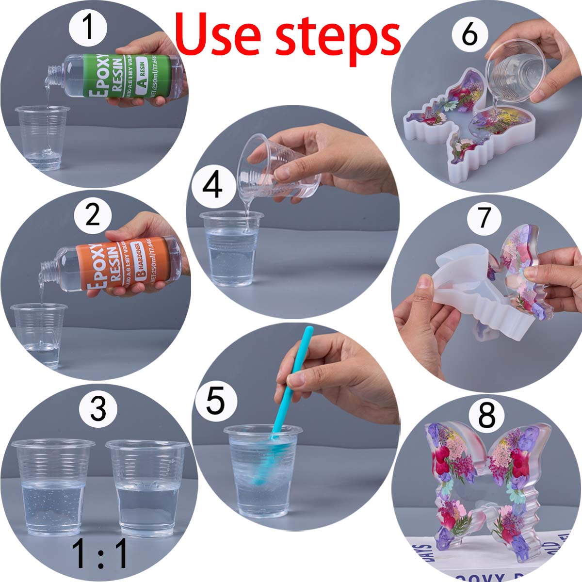 1:1 Ratio Epoxy Resin Kit Anti - đánh giá và giá Resin Art Glue