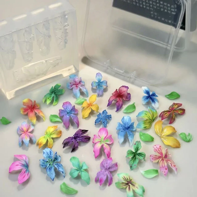 3D Flowers Nail Mold DIY Silic - đánh giá và giá Resin Art Template