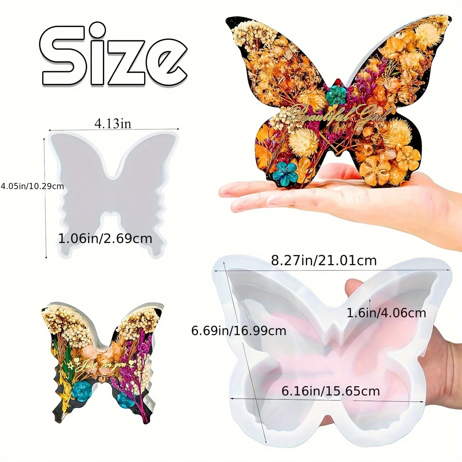 Two sizes of butterfly resin m - đánh giá và giá Resin Art Guide