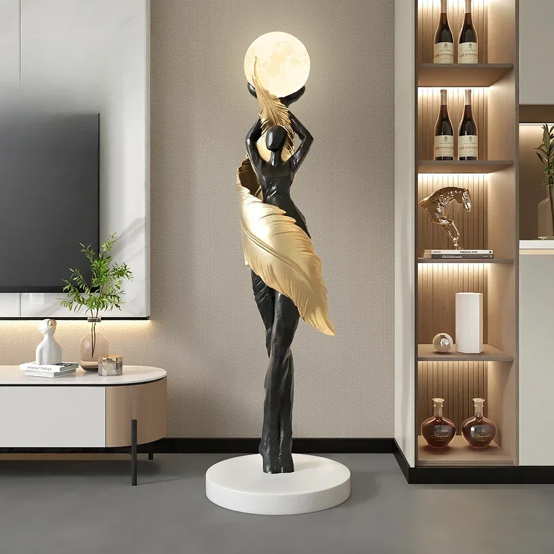 Portable Modern Abstract Feath - đánh giá và giá Resin Art Floor