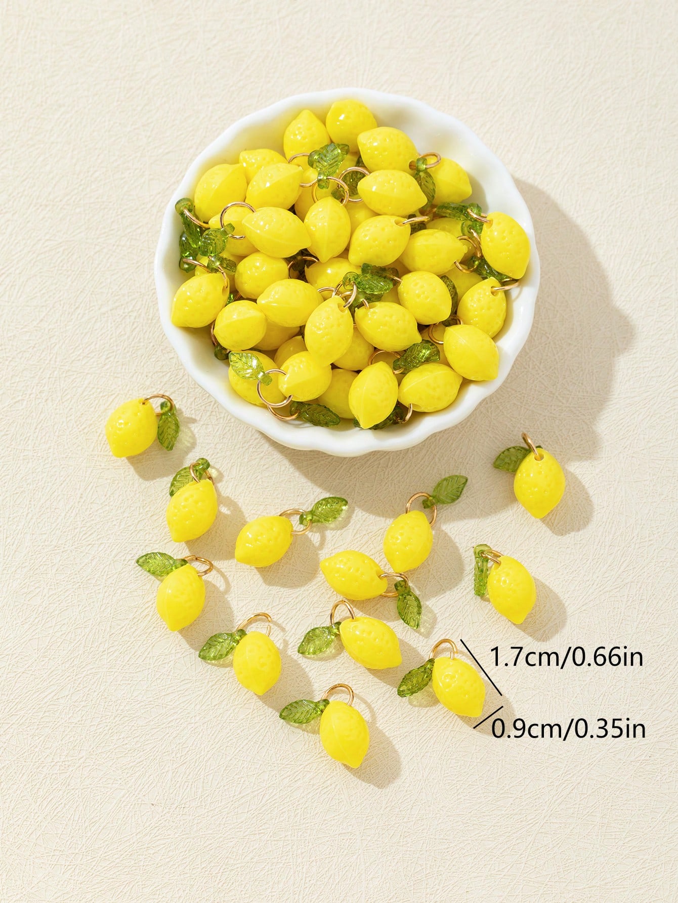 10Pcs 3D Lemon Resin Charms Pe - đánh giá và giá Resin Art Materials