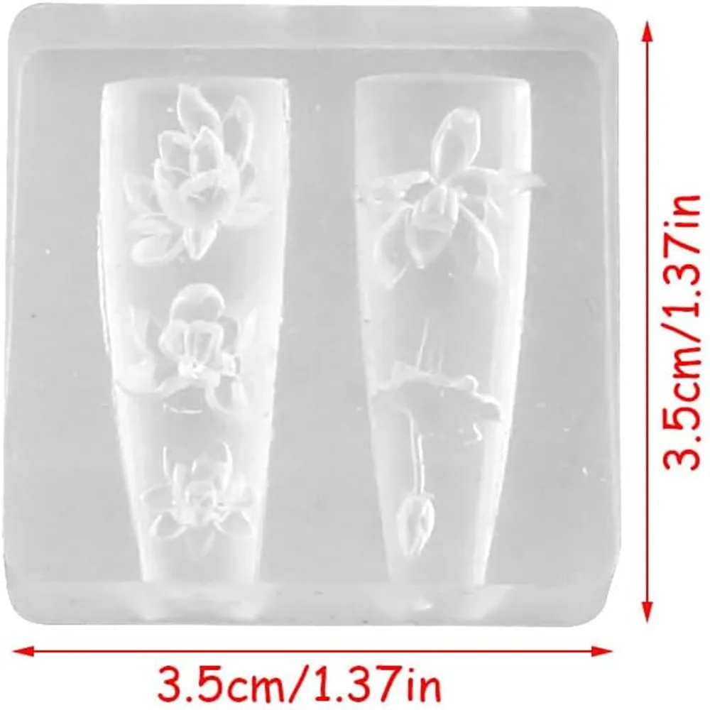 3D thorns Nail Design Silicone - đánh giá và giá Resin Art Template