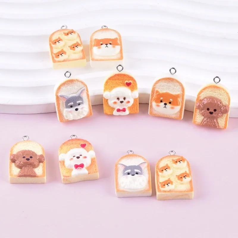 10Pcs Cute Toast Dog Resin Pen - đánh giá và giá Resin Art Materials
