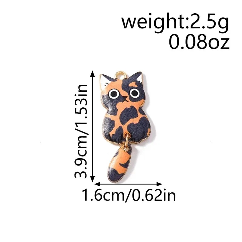 10Pcs 16×39mm Cute Cartoon Cat - đánh giá và giá Resin Art Materials