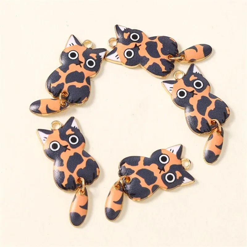 10Pcs 16×39mm Cute Cartoon Cat - đánh giá và giá Resin Art Materials