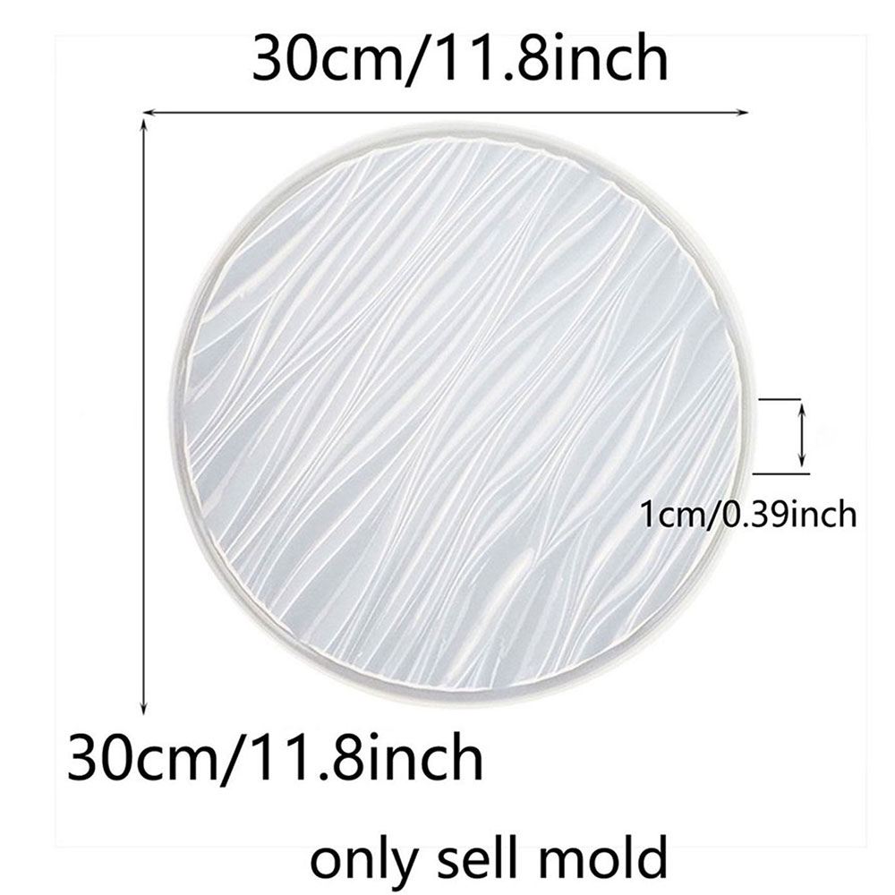 Large Round Tray Silicone Mold - đánh giá và giá Resin Art Ocean