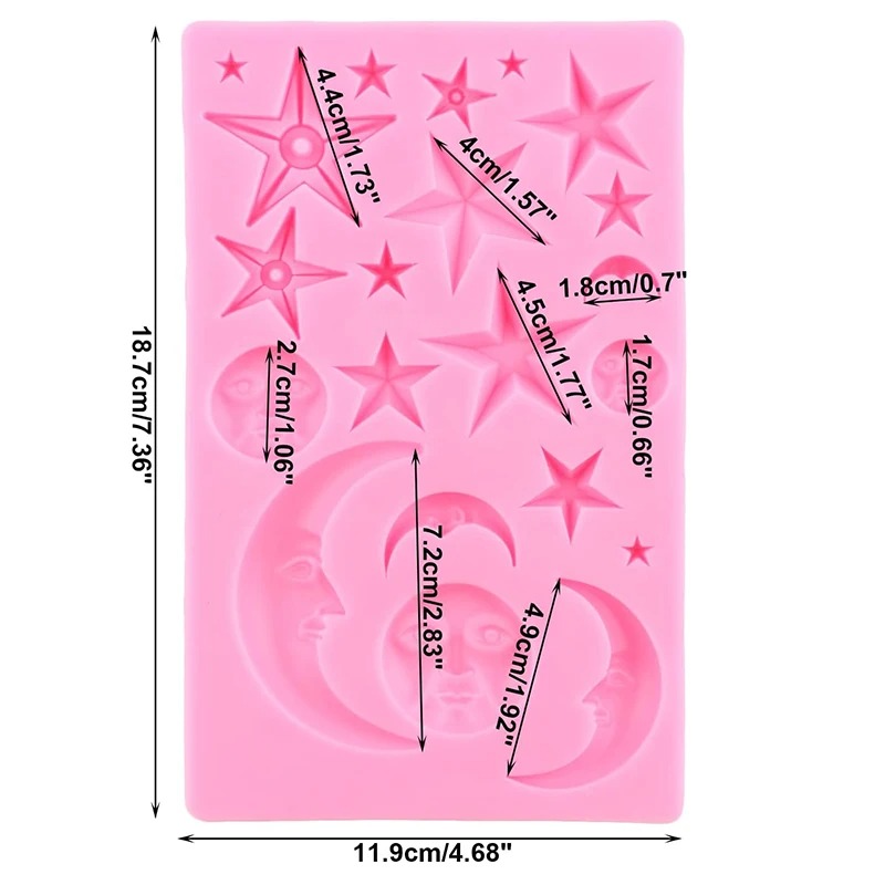 Sun Face Moon Stars Polymer Cl - đánh giá và giá Resin Art Guide