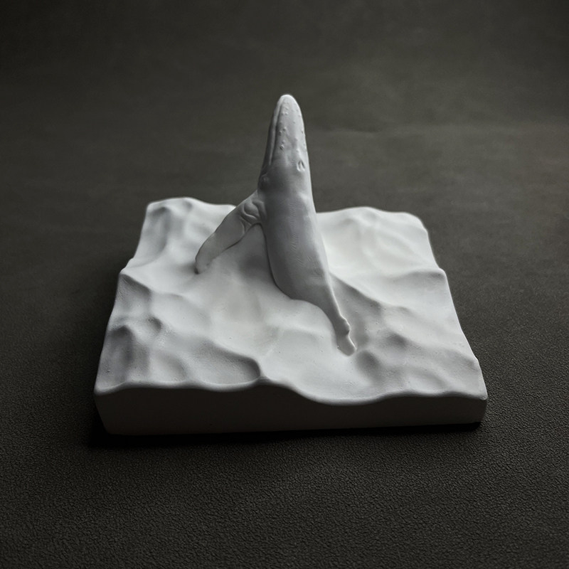 Humpback Whale Statue Plaster  - đánh giá và giá Resin Art Ocean
