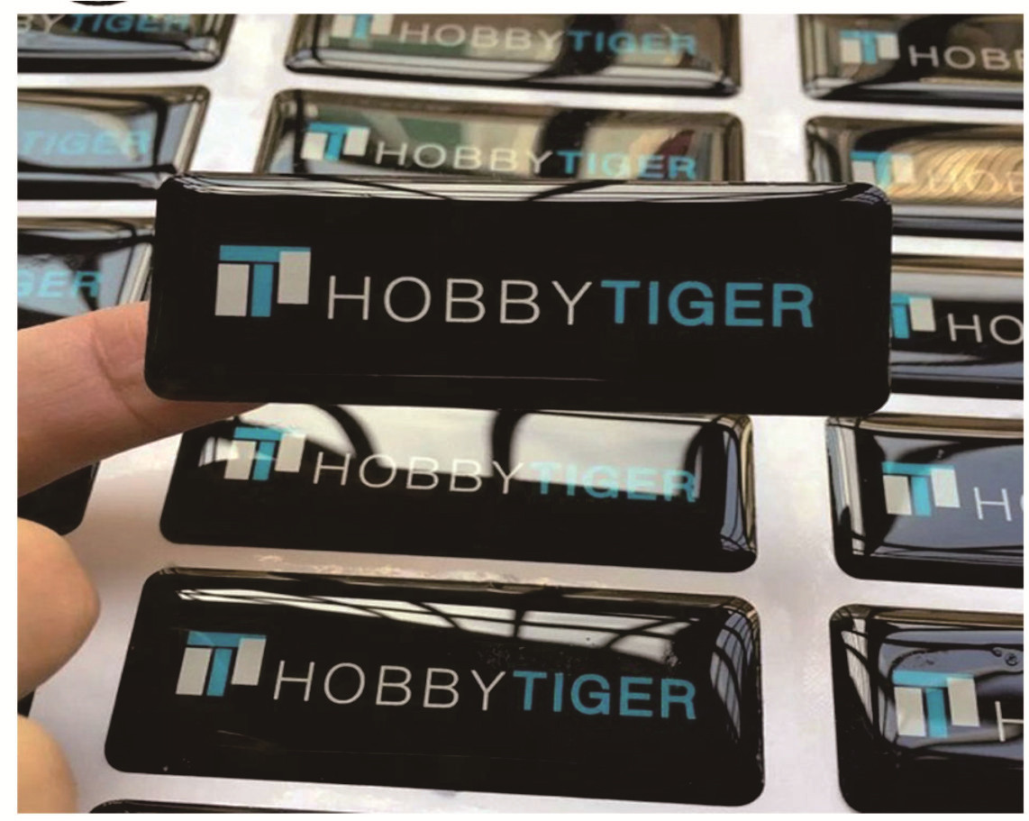 Custom Dome Epoxy Resin Sticke - đánh giá và giá Resin Art Logo