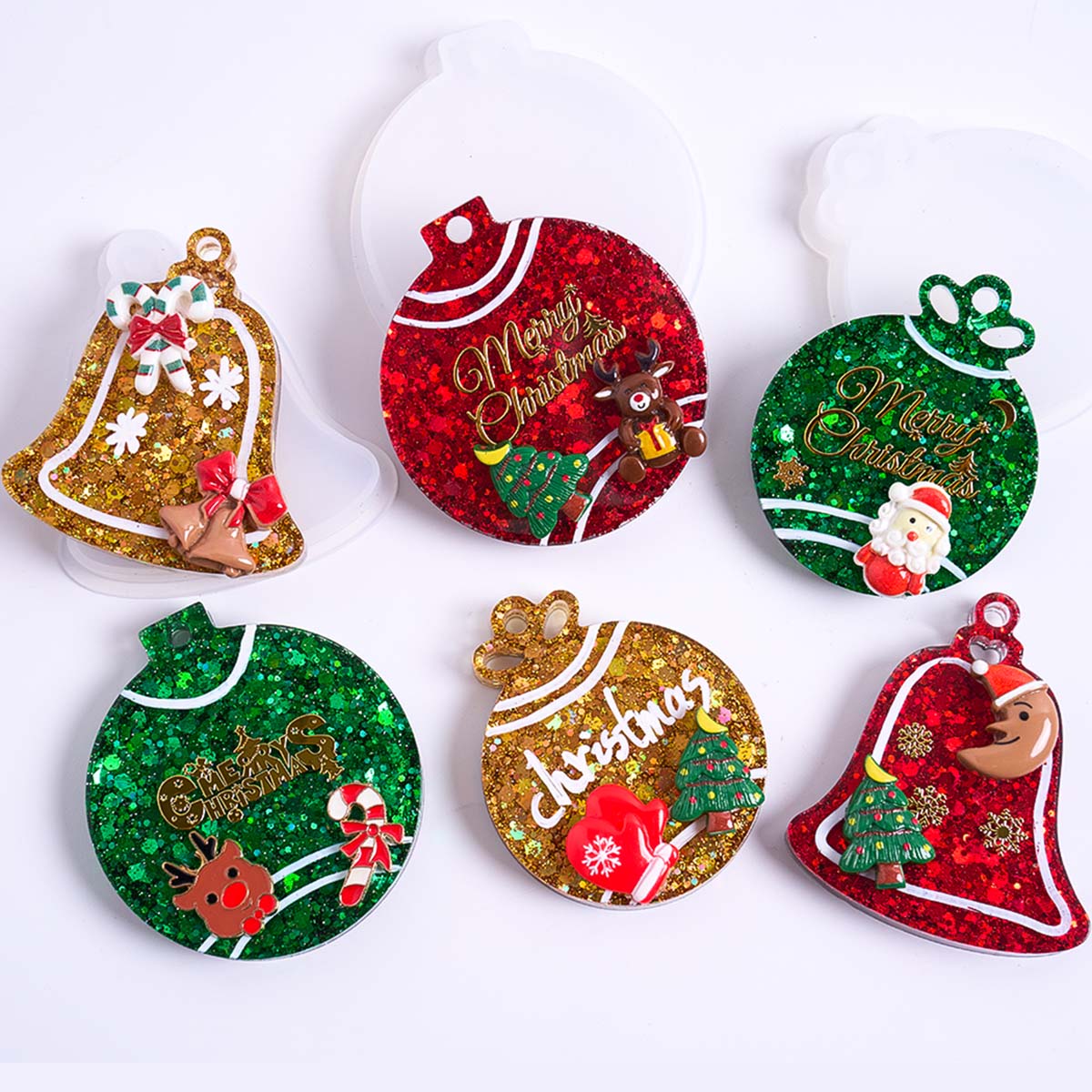 Xmas Tag Pendant Silicone Mold - đánh giá và giá Resin Art Guide