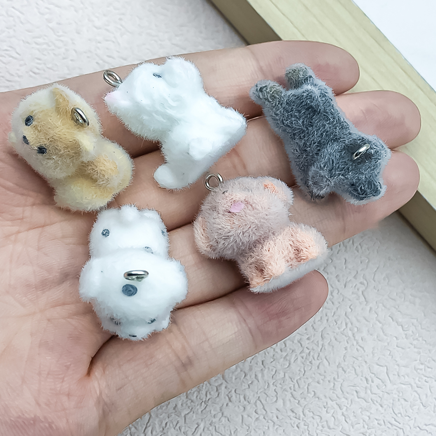 5pcs&1pc Flocked Resin Animal  - đánh giá và giá Resin Art Materials