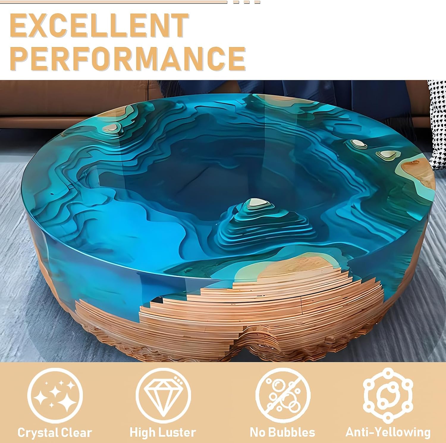 17.6oz/33.8oz AB Resin Epoxy G - đánh giá và giá Resin Art Glue