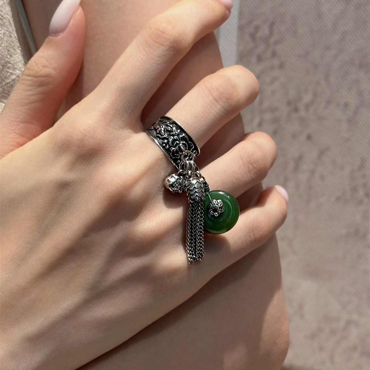 WJFH-ARTS New Chinese Style Vi - đánh giá và giá Resin Art Ring Design