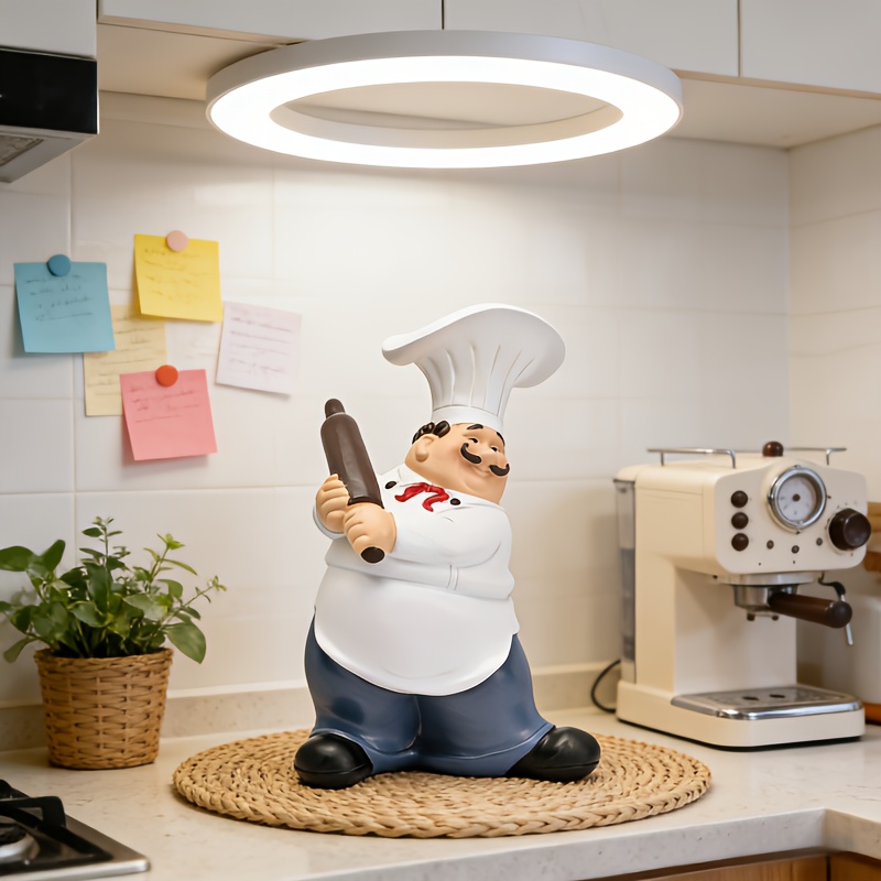 Mustache Chef-Chef Resin Statu - đánh giá và giá Resin Art Ocean