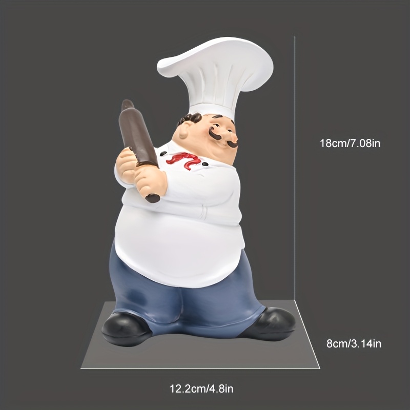 Mustache Chef-Chef Resin Statu - đánh giá và giá Resin Art Ocean