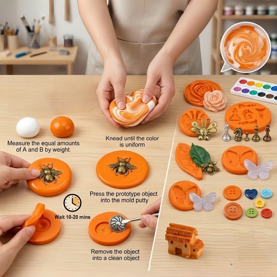 Silicone Putty DIY Crafting Se - đánh giá và giá Resin Art Guide