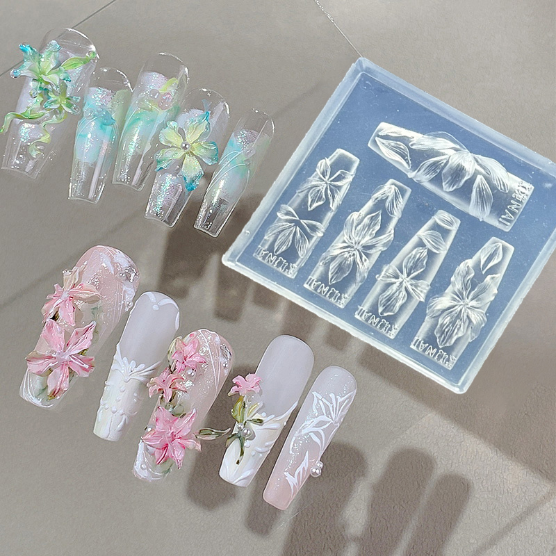 Z. 3D Flowers Nail Mold DIY Si - đánh giá và giá Resin Art Template