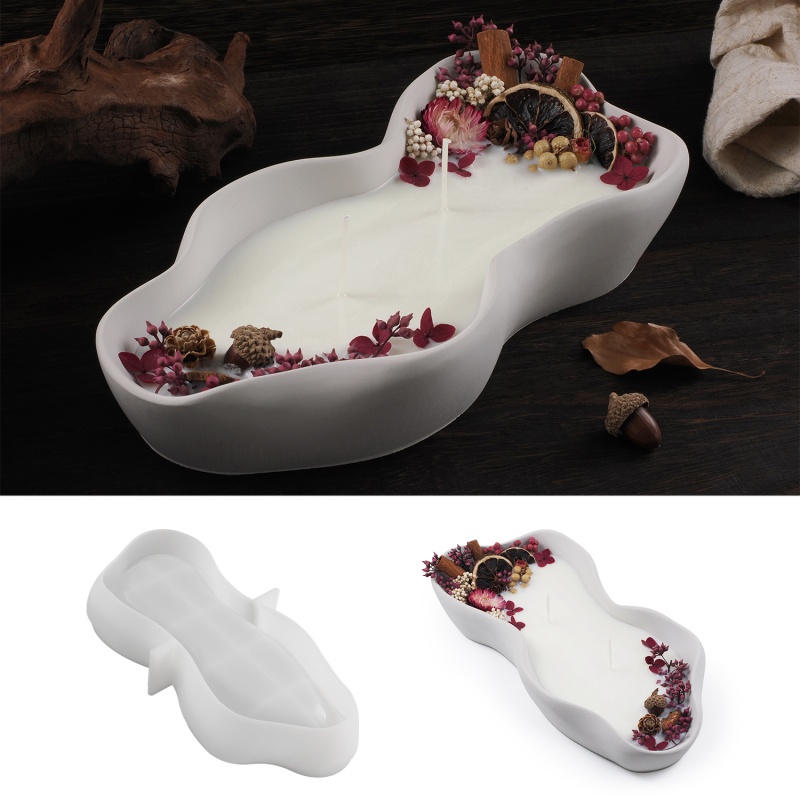 DIY Irregular Wave Candle Bowl - đánh giá và giá Resin Art Ocean
