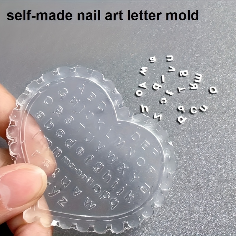 1pc Self-Made Nail Art Letter  - đánh giá và giá Resin Art Template