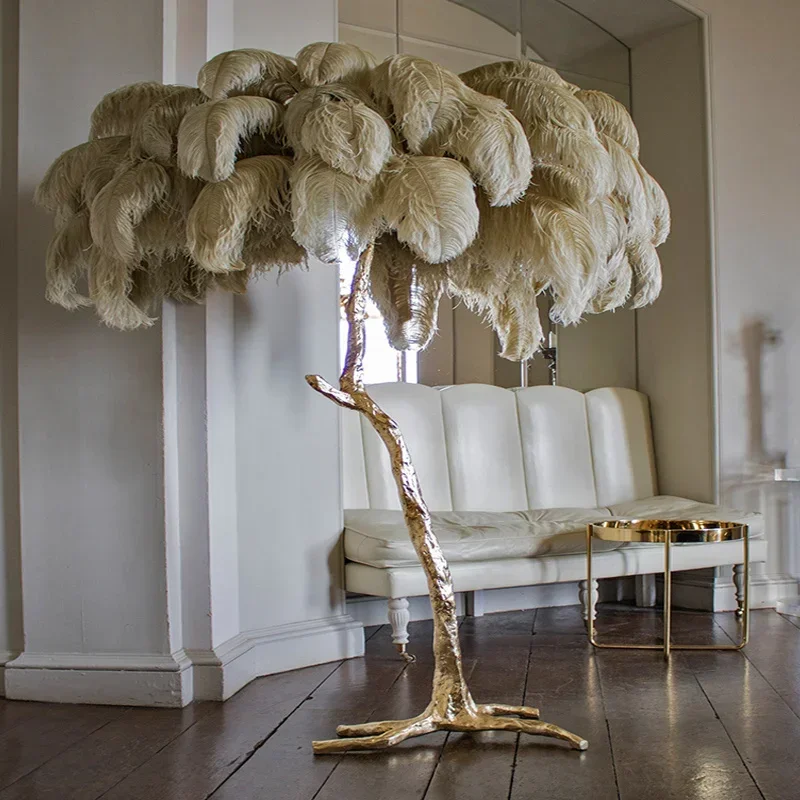 Modern Led Ostrich Feather Flo - đánh giá và giá Resin Art Floor