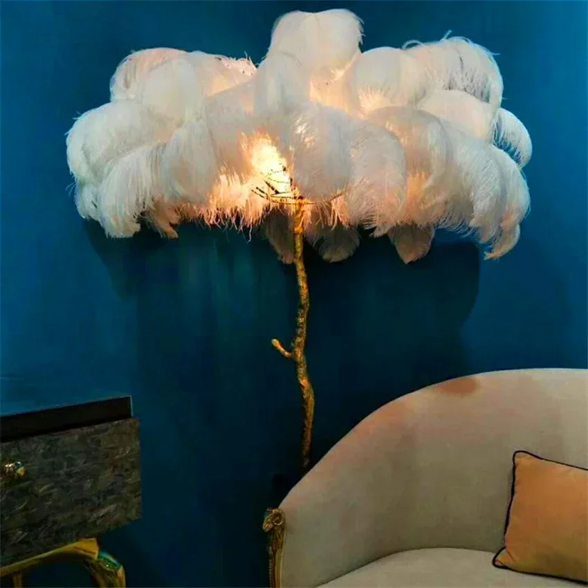 Modern Led Ostrich Feather Flo - đánh giá và giá Resin Art Floor