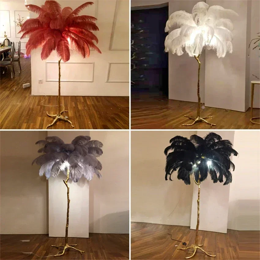 Modern Led Ostrich Feather Flo - đánh giá và giá Resin Art Floor