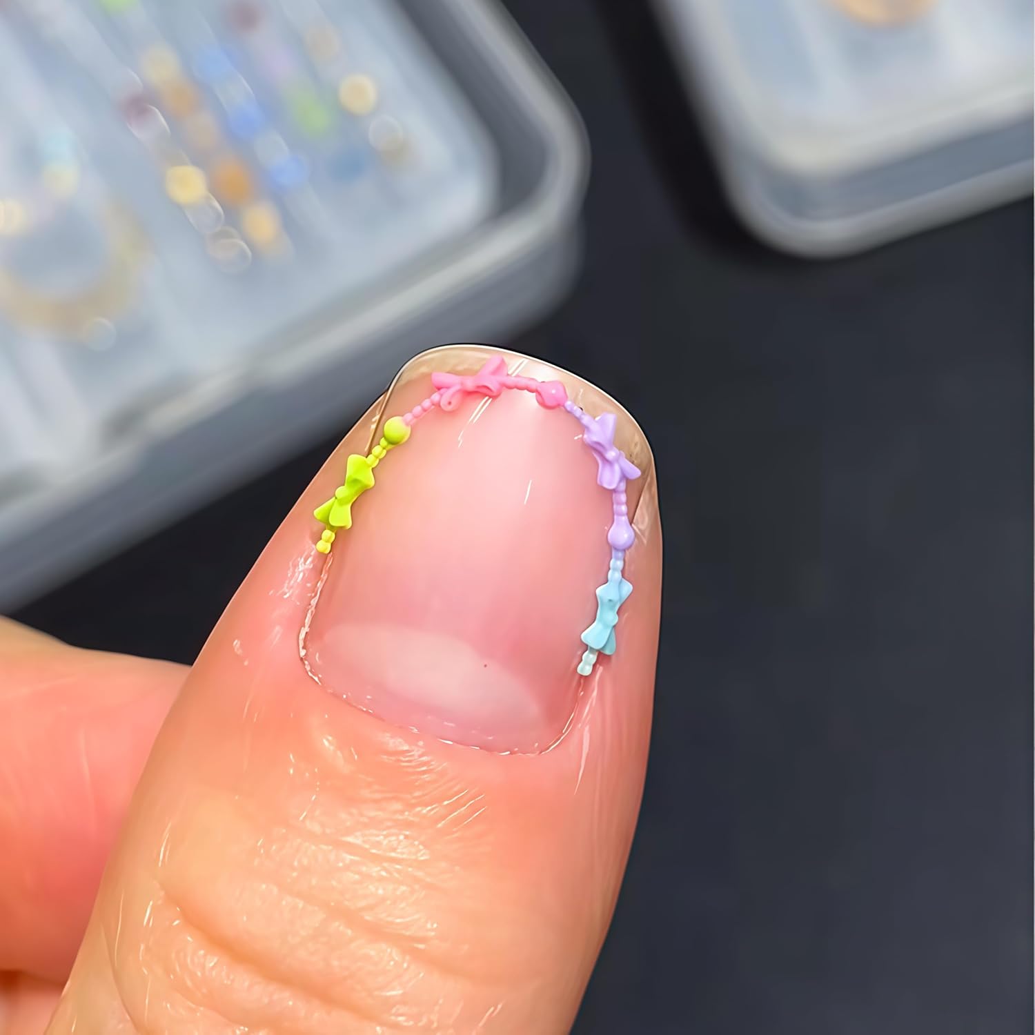 3D Bead Necklace Gel Nail Art  - đánh giá và giá Resin Art Template