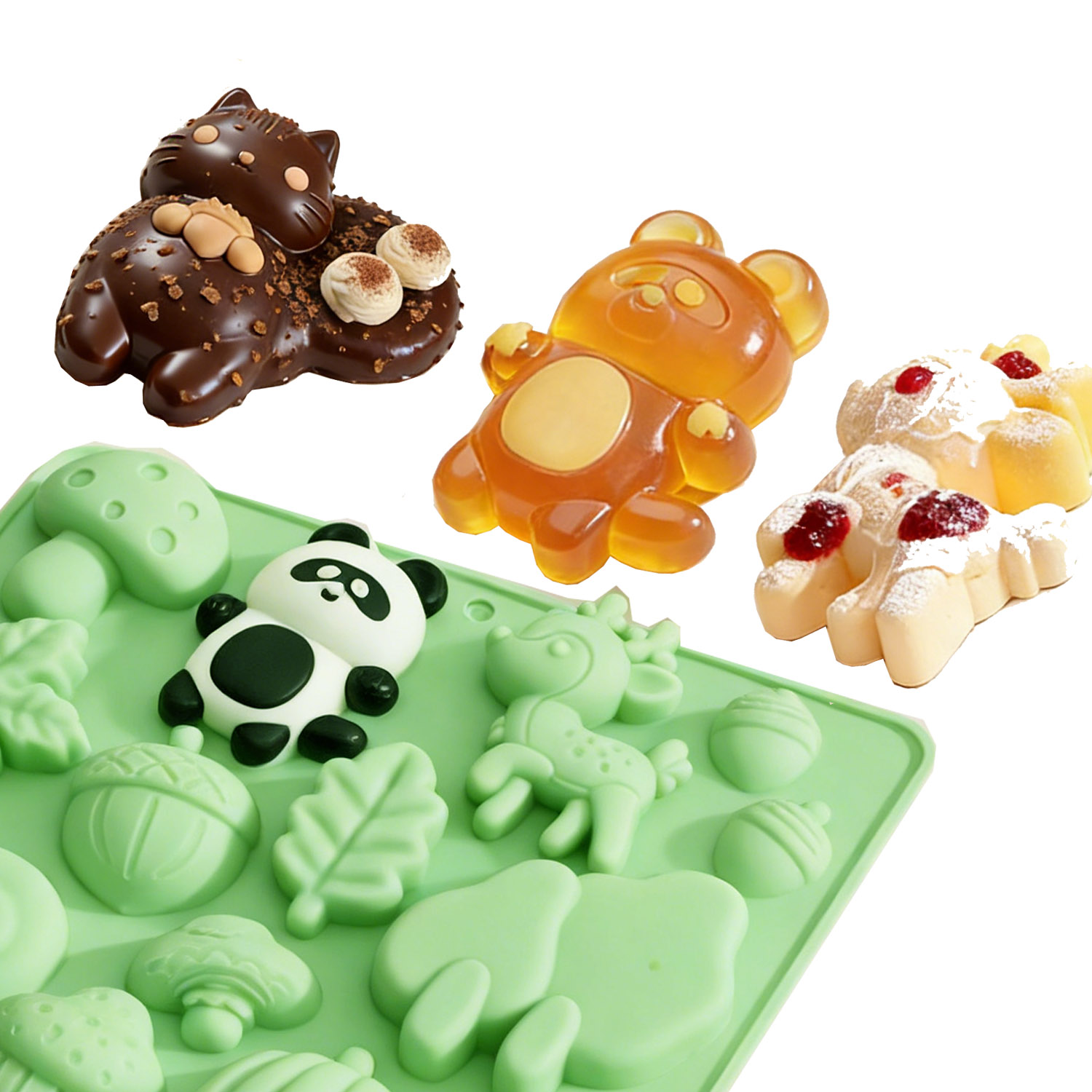 1 Silicone Cake Mold in the Sh - đánh giá và giá Resin Art Materials