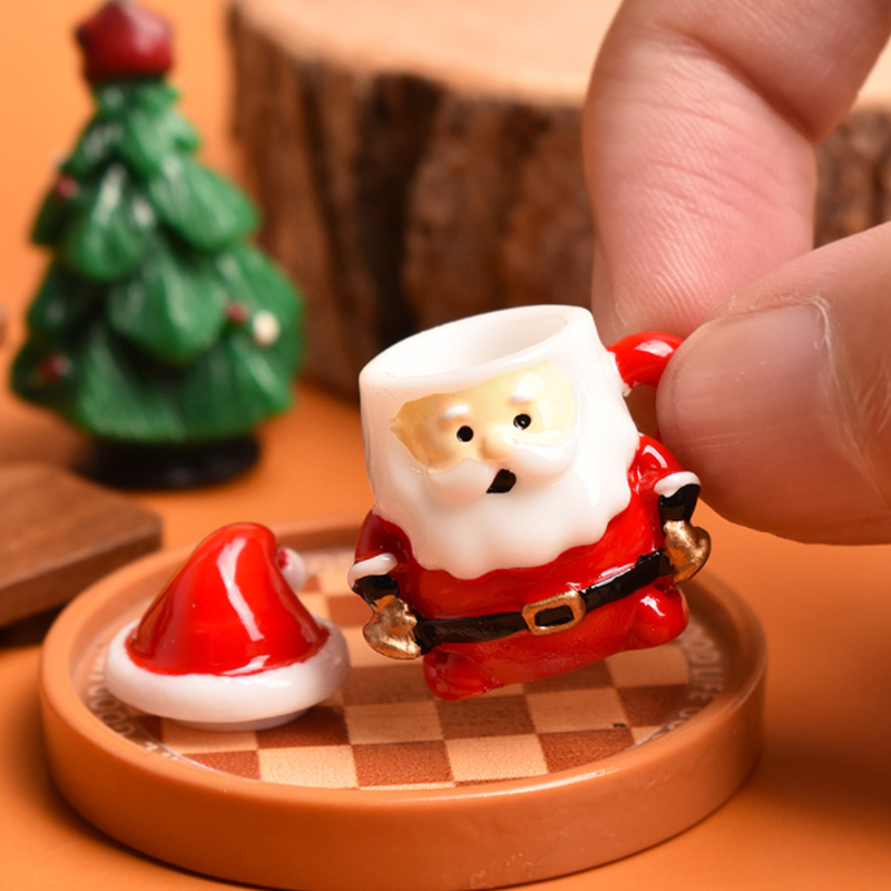 Mini Santa Teacup Ornament - R - đánh giá và giá Resin Art Materials