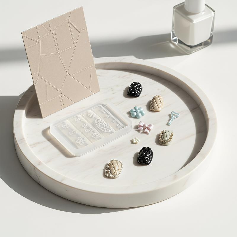 Portable Reusable Silicone Nai - đánh giá và giá Resin Art Template