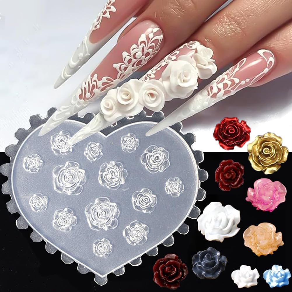 3D Flower Nail Molds Silicone  - đánh giá và giá Resin Art Template
